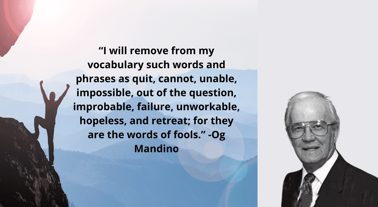 Og Mandino Quotes on Crushing Goals